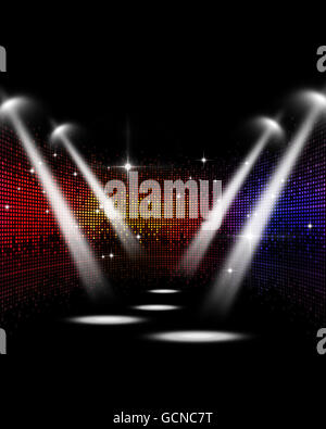 Abstract multicolor music disco party events met en scène Banque D'Images