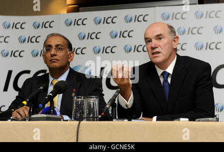 ICC Cricket - Conférence de presse - Lords Cricket Ground Banque D'Images