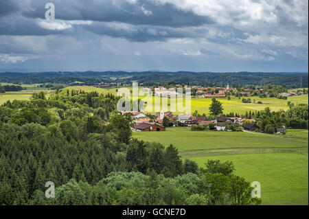 Préalpes, Paysage, Upper Bavaria, Germany, Europe Banque D'Images