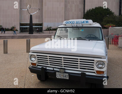 L'humour camion de crème glacée Banque D'Images