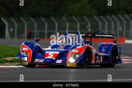 Greg Mansell, en Grande-Bretagne, pilotant le Beechdean mansell Ginetta Zytek 09S pendant la course de 1000km de la série le Mans au circuit Silverstone, dans le Northamptonshire. Banque D'Images