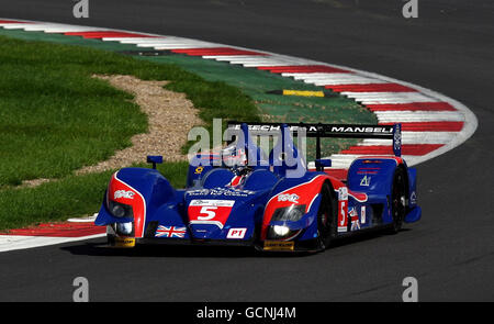 Greg Mansell, en Grande-Bretagne, pilotant le Beechdean mansell Ginetta Zytek 09S pendant la course de 1000km de la série le Mans au circuit Silverstone, dans le Northamptonshire. Banque D'Images