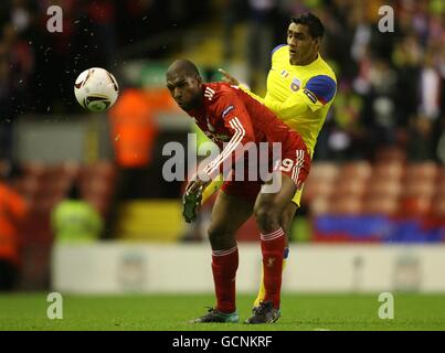 Football - UEFA Europa League - Groupe K - Liverpool v Steaua Bucarest - Anfield Banque D'Images