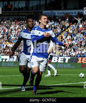 Football - Barclays Premier League - Bolton Wanderers / Birmingham City - Reebok Stadium.Craig Gardner, de Birmingham City, célèbre le deuxième but du match Banque D'Images