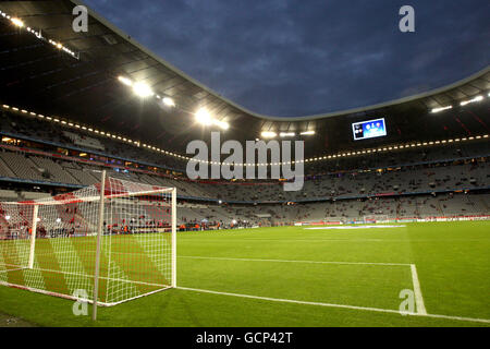 Vue générale de l'Allianz Arena, stade du Bayern Munich football Club Banque D'Images