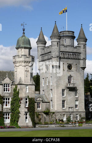 La maison écossaise de la Reine, le château de Balmoral à Aberdeenshire. Banque D'Images