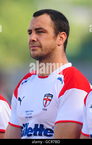 Rugby League - Gillette Fusion International - Angleterre / France - Leigh Sports Village.Adrian Morley, en Angleterre Banque D'Images