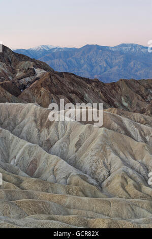 Zabriskie Point, Death Valley National Park, Californie Banque D'Images