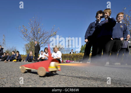 Tentative de record BLOODHOUND SSC Banque D'Images