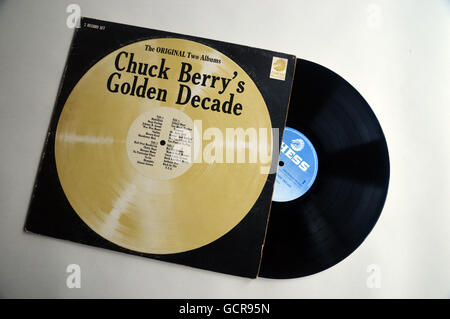 Chuck Berry décennie d'or Double Record Couverture de l'Album par Chess Records. Banque D'Images