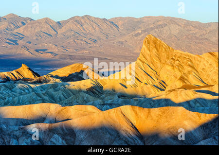 Zabriskie Point, Death Valley National Park, Californie Banque D'Images