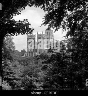 Bâtiments et points de repère - Cathédrale de Durham Banque D'Images