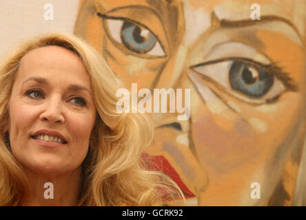 Jerry Hall Sotheby's Photocall - Londres Banque D'Images