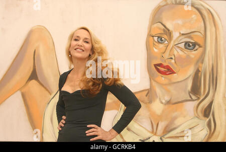 Jerry Hall Sotheby's Photocall - Londres Banque D'Images