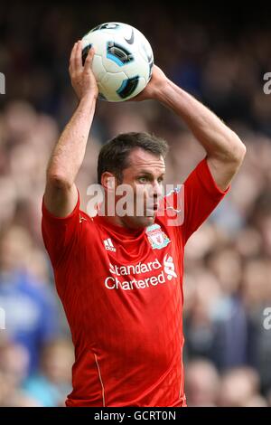 Football - Barclays Premier League - Everton / Liverpool - Goodison Park. Jamie Carragher, Liverpool Banque D'Images