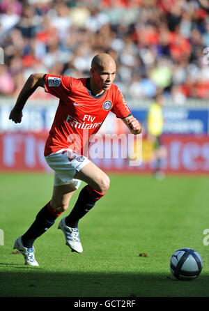 Football - première division française - Paris Saint-Germain / Stade Rennes - Parc des Princes. Christophe Jallet, Paris Saint-Germain Banque D'Images