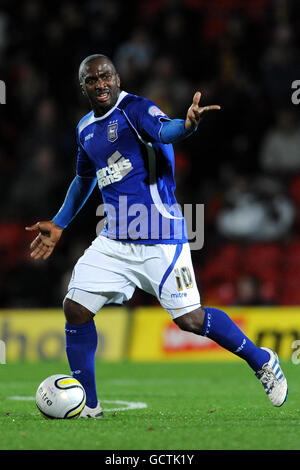 Football - championnat de la npower football League - Watford / Ipswich Town - Vicarage Road.Jason Scotland, ville d'Ipswich Banque D'Images