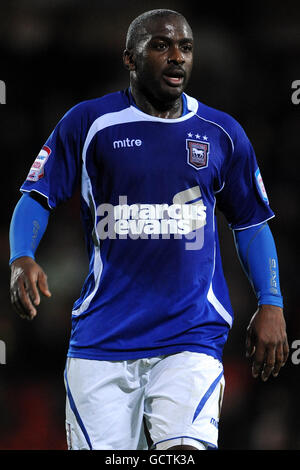 Football - championnat de la npower football League - Watford / Ipswich Town - Vicarage Road.Jason Scotland, ville d'Ipswich Banque D'Images