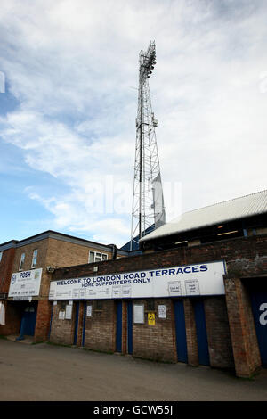 Soccer - npower football League One - Peterborough United v Charlton Athletic - London Road.Vue générale de London Road, stade du Peterborough United football Club Banque D'Images