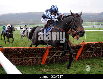 Les courses de chevaux - le dimanche - l'Hippodrome de Cheltenham Banque D'Images