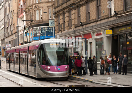 Système de tramway à Birmingham qui s'étend de Birmingham à Wolverhampton. Banque D'Images