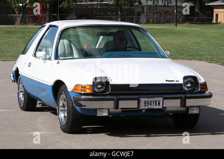 Auto- AMC Pacer X coupé. Il s'agit soit de 1975, 1976 ou 1977 ans. Beavercreek Popcorn Festival. Beavercreek, Dayton, Ohio, USA. Banque D'Images