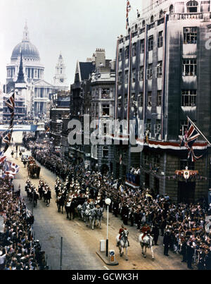 Image - Prince de Galles et de Lady Diana Spencer Wedding - Londres Banque D'Images