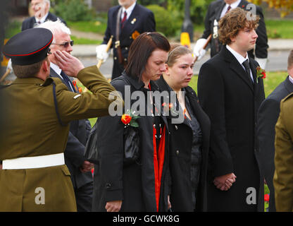 Le sapeur William Blanchard funeral Banque D'Images