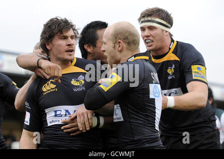 Rugby Union - Aviva Premiership - London Wasps v London Irish - Adams Park Banque D'Images