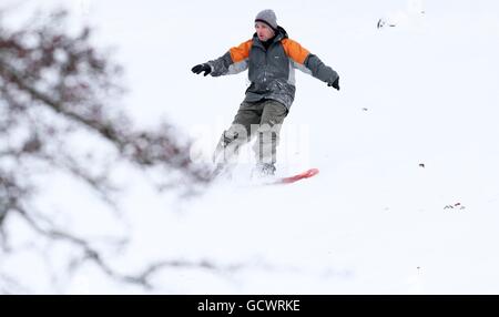 Météo d'hiver 1er déc. Banque D'Images