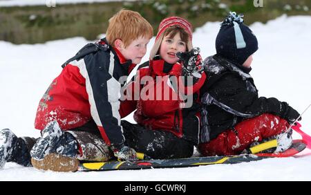 Météo d'hiver 1er déc. Banque D'Images