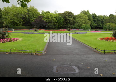 Parcs en centre-ville de Dublin Banque D'Images