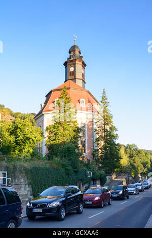 Loschwitz de Dresde, Saxe Allemagne église Banque D'Images