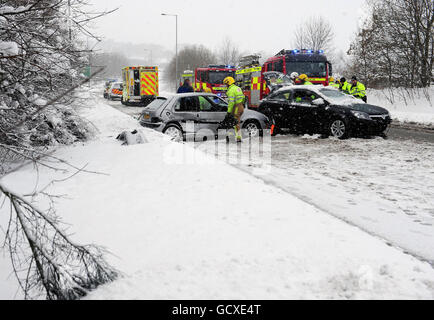 Météo d'hiver 1er déc. Banque D'Images