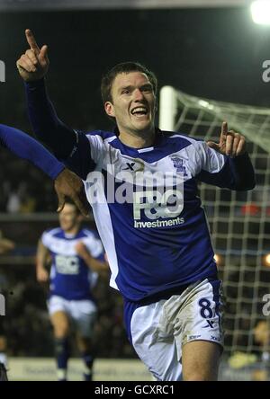 Football - Barclays Premier League - Birmingham City / Tottenham Hotspur - St Andrews' Stadium.Craig Gardner, de Birmingham City, célèbre son premier but Banque D'Images