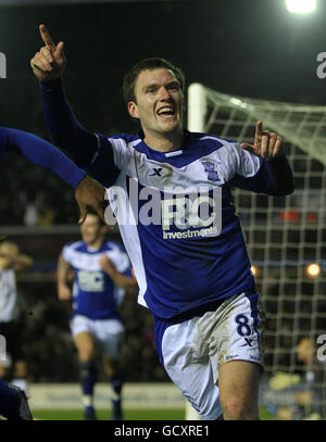 Craig Gardner, de Birmingham City, célèbre son premier but Banque D'Images