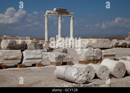 Musée et site archéologique de Laodicée, Denizli, la Lycie, la Turquie, l'Asie Banque D'Images