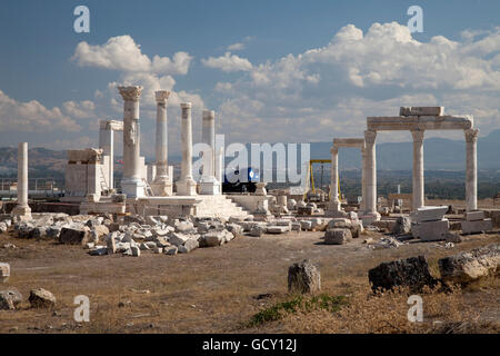 Musée et site archéologique de Laodicée, Denizli, la Lycie, la Turquie, l'Asie Banque D'Images