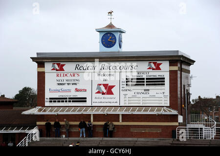 Courses hippiques - Hippodrome de Redcar. Vue générale de l'hippodrome de redcar Banque D'Images