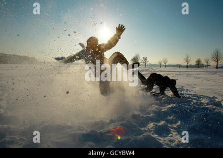 L'hiver le 22 décembre Banque D'Images