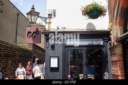 Le restaurant de 64 degrés dans les ruelles de Brighton district UK Banque D'Images