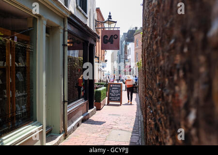 Le restaurant de 64 degrés dans les ruelles de Brighton district UK Banque D'Images