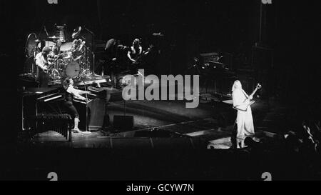 La formation originale du groupe de rock 'Kansas' en concert au Sportatorium de Hollywood, Hollywood, FL. en 1980. Banque D'Images