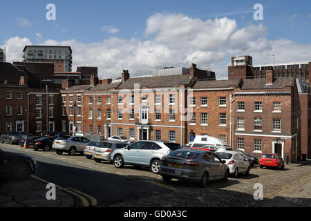 Historique Paradise Square dans le centre-ville de Sheffield Angleterre Royaume-Uni. Bâtiments classés zone de conservation géorgienne de grade II* Banque D'Images