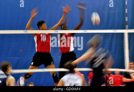 Gatineau, Canada. 09 juillet 2016. Les U21 Men's Continental Championship aura lieu à Gatineau, du 5 juillet au 10 juillet 2016. Créé par la NORCECA en 2006, ce sera la deuxième fois que l'événement biennal est organisé au Canada. Credit : imagespic/Alamy Live News Banque D'Images