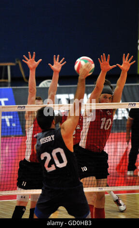 Gatineau, Canada. 09 juillet 2016. Les U21 Men's Continental Championship aura lieu à Gatineau, du 5 juillet au 10 juillet 2016. Créé par la NORCECA en 2006, ce sera la deuxième fois que l'événement biennal est organisé au Canada. Credit : imagespic/Alamy Live News Banque D'Images