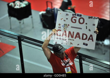 Gatineau, Canada. 09 juillet 2016. Les U21 Men's Continental Championship aura lieu à Gatineau, du 5 juillet au 10 juillet 2016. Créé par la NORCECA en 2006, ce sera la deuxième fois que l'événement biennal est organisé au Canada. Credit : imagespic/Alamy Live News Banque D'Images