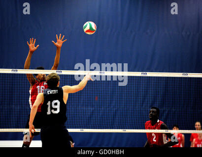 Gatineau, Canada. 09 juillet 2016. Les U21 Men's Continental Championship aura lieu à Gatineau, du 5 juillet au 10 juillet 2016. Créé par la NORCECA en 2006, ce sera la deuxième fois que l'événement biennal est organisé au Canada. Credit : imagespic/Alamy Live News Banque D'Images