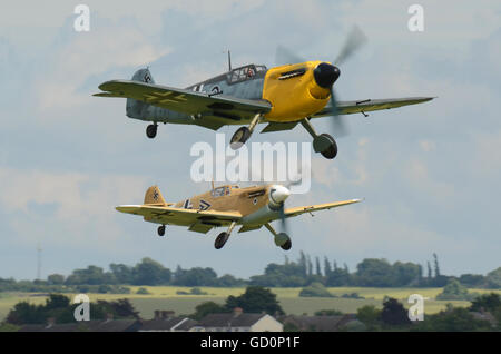 Buchon moi 109s.IWM Duxford Flying Legends Airshow.l Banque D'Images