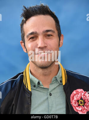 Hollywood, Californie, USA. 09 juillet 2016. Pete Wentz arrive pour la première du film "Ghostbusters" au théâtre chinois. © Lisa O'Connor/ZUMA/Alamy Fil Live News Banque D'Images